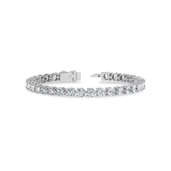 10 ct. tw. Round Lab Grown Diamond Tennis Bracelet in 14k/18k White Gold
