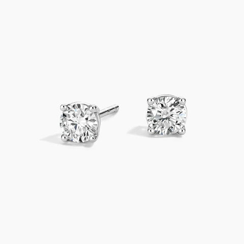 14KT White Gold Diamond Studs .66 ct tw G-H/SI
