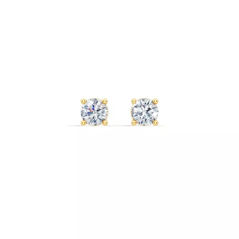 14KT Yellow Gold Diamond Studs .3 ct tw G-H/SI