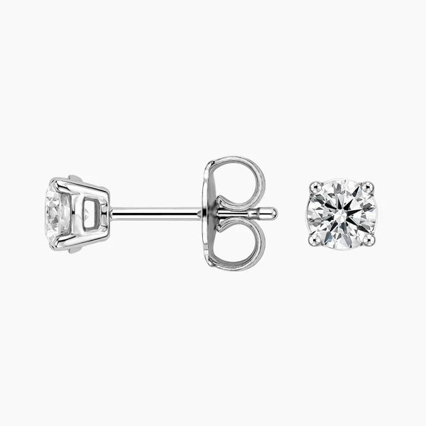 14KT White Gold Diamond Studs .66 ct tw G-H/SI