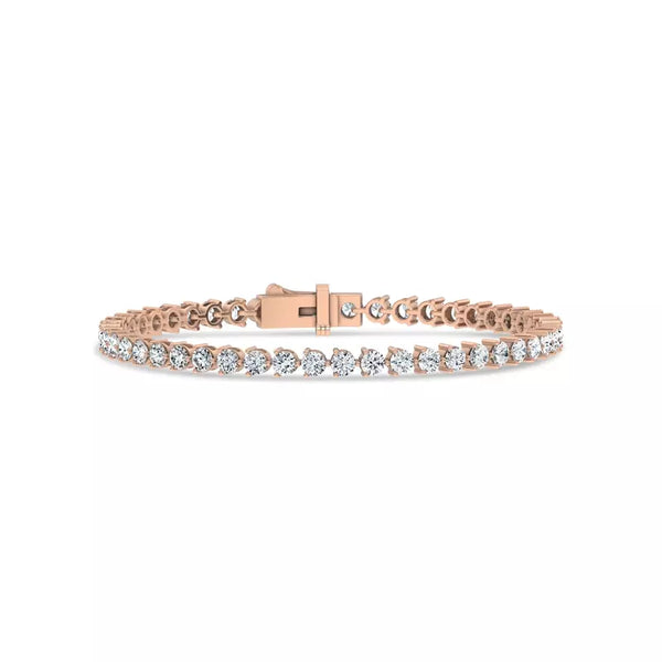 5 ct. tw. Round Lab Grown Diamond Tennis Bracelet in 14k/18k Rose Gold