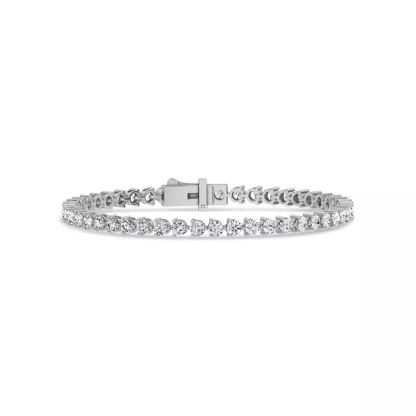 5 ct. tw. Round Lab Grown Diamond Tennis Bracelet in 14k/18k White Gold