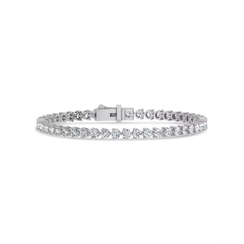 5 ct. tw. Round Lab Grown Diamond Tennis Bracelet in 14k/18k White Gold