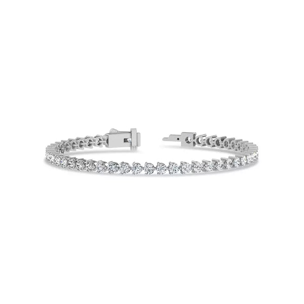 5 ct. tw. Round Lab Grown Diamond Tennis Bracelet in 14k/18k White Gold