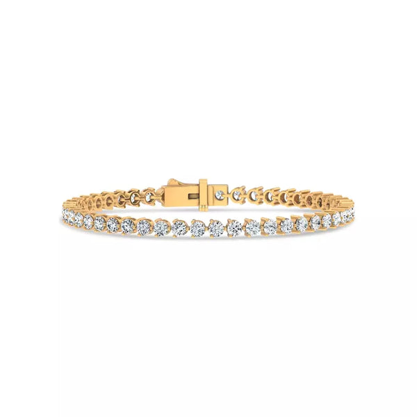 5 ct. tw. Round Lab Grown Diamond Tennis Bracelet in 14k/18k Yellow Gold
