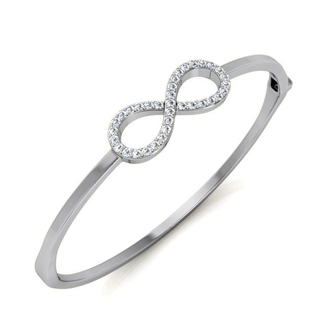 White Gold Bangle 0.5 ct tw