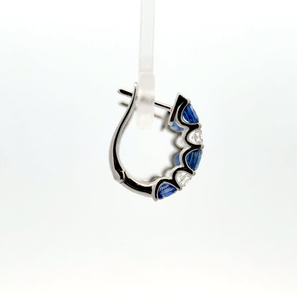 Diamond Saphire Earrings